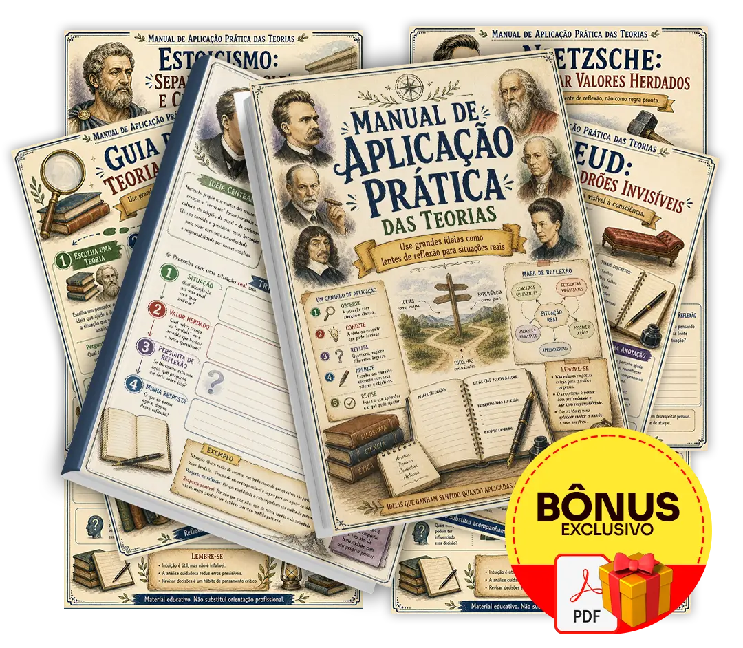 Mockup do bônus 2 - Manual de Aplicação Prática das Teorias
